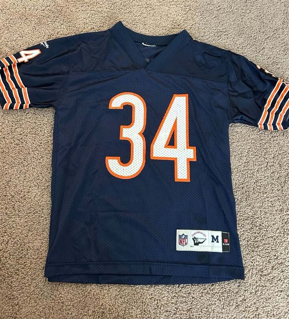 Reebok Walter Payton Chicago Bears NFL Throwbacks Jersey Youth Medium